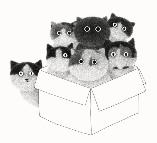 療癒心靈的貓咪畫作