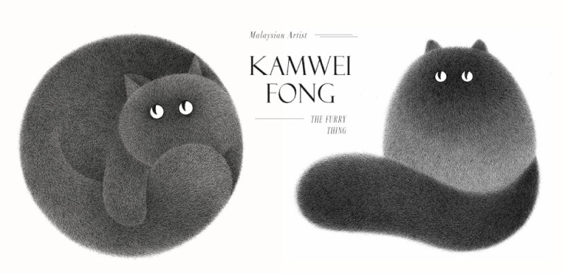 療癒心靈的貓咪畫作